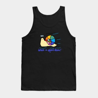 what a speed demon, snail Tank Top